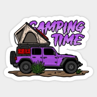 Jeep Design - Purple Sticker